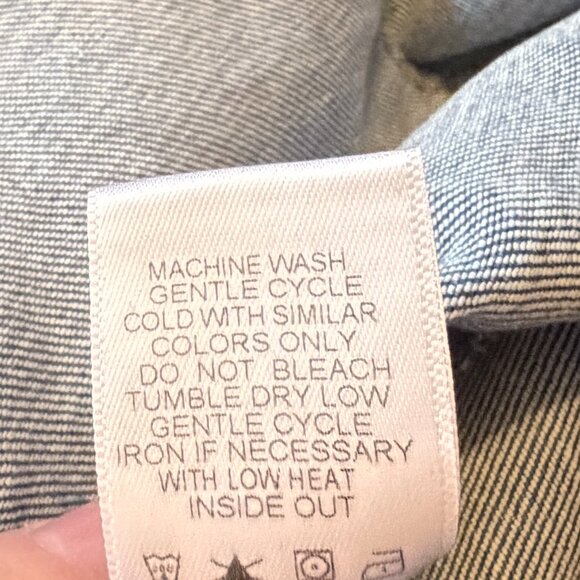 Evereve denim skirt button front 28 blue - Picture 7 of 7